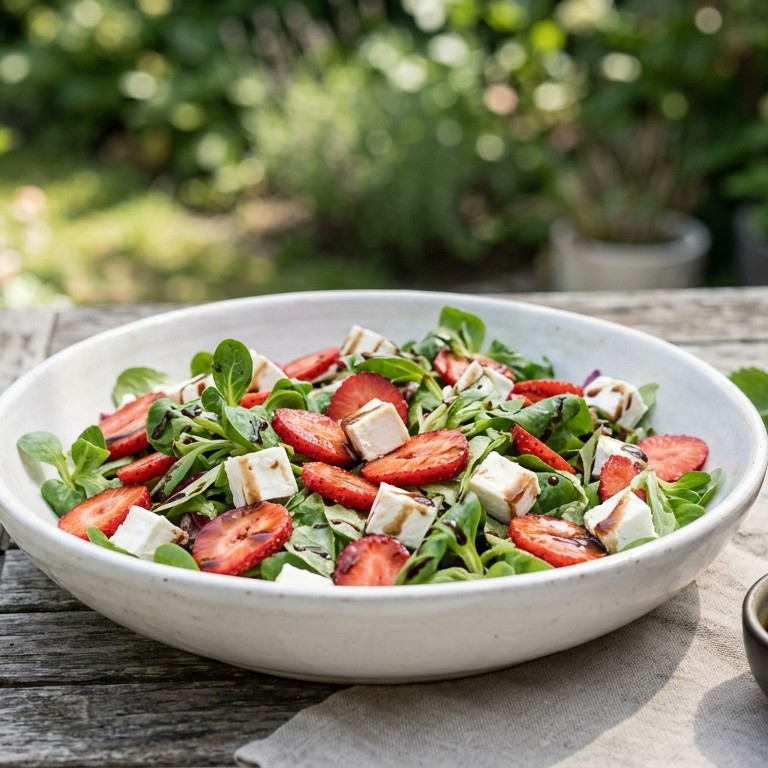 Een zoetzure zomerse salade recept