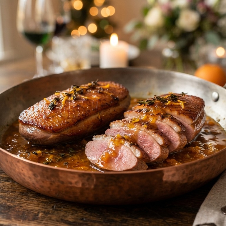 Eendenborsten in sinaasappelsaus recept