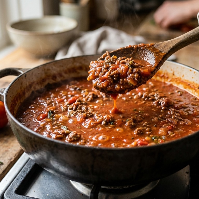 Eenvoudige gehaktsaus recept