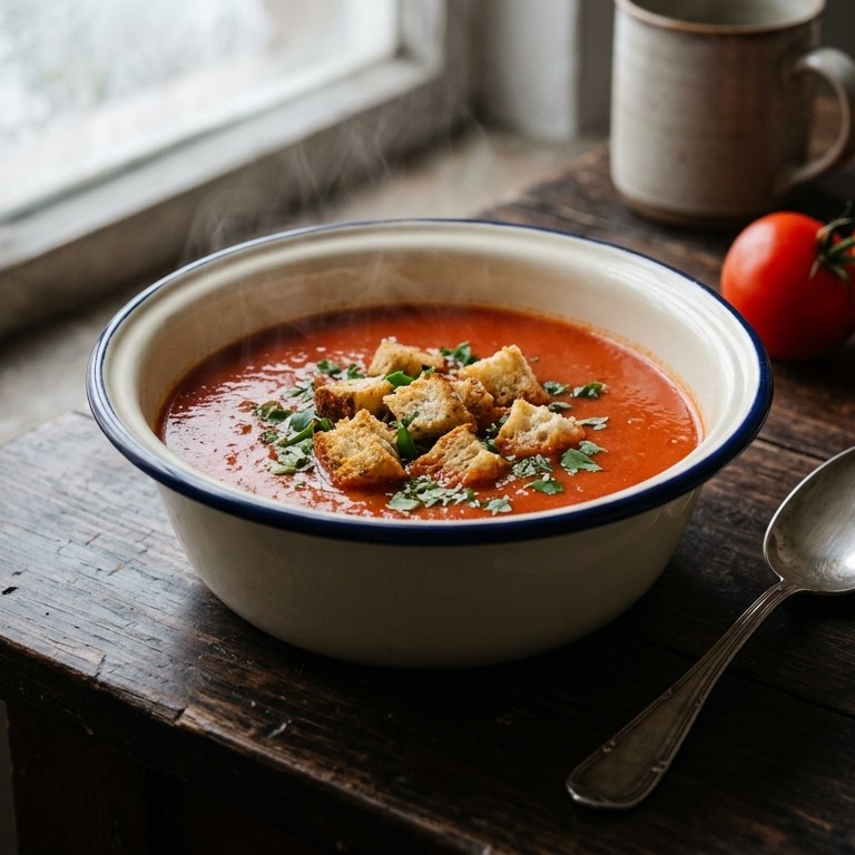 Eenvoudige tomatensoep recept