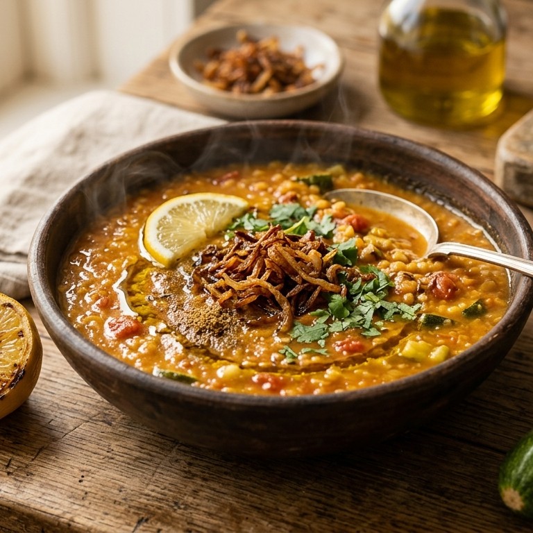 Egyptische linzensoep recept