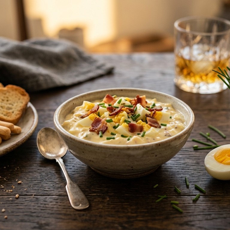 Ei-bacondip recept