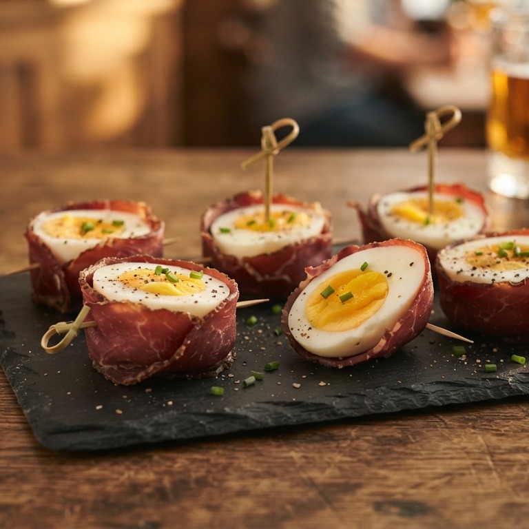 Ei in rookvlees recept