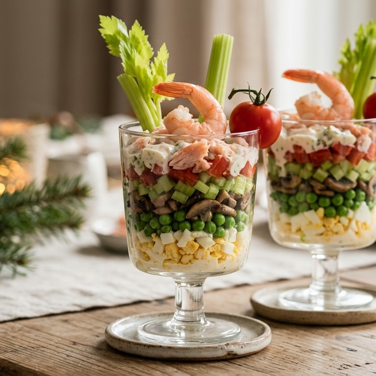 Eiercocktail met garnalen recept