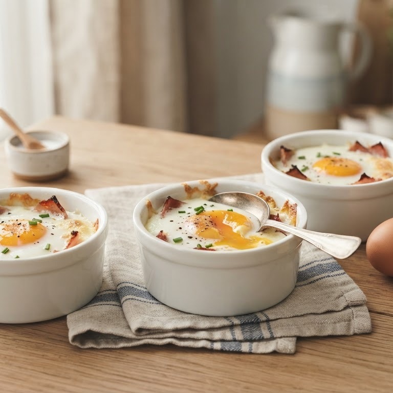 Eieren en cocotte recept
