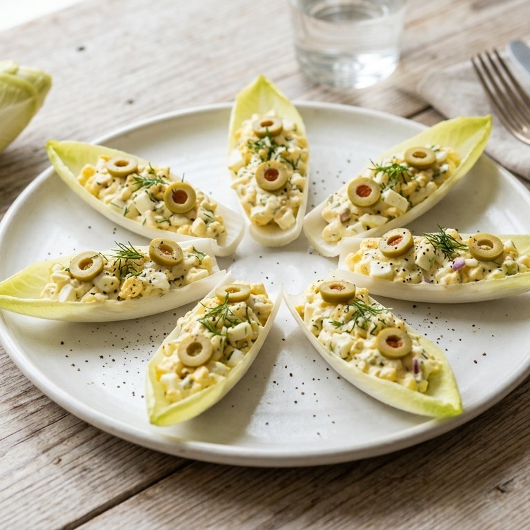 Eiersalade met witlof recept
