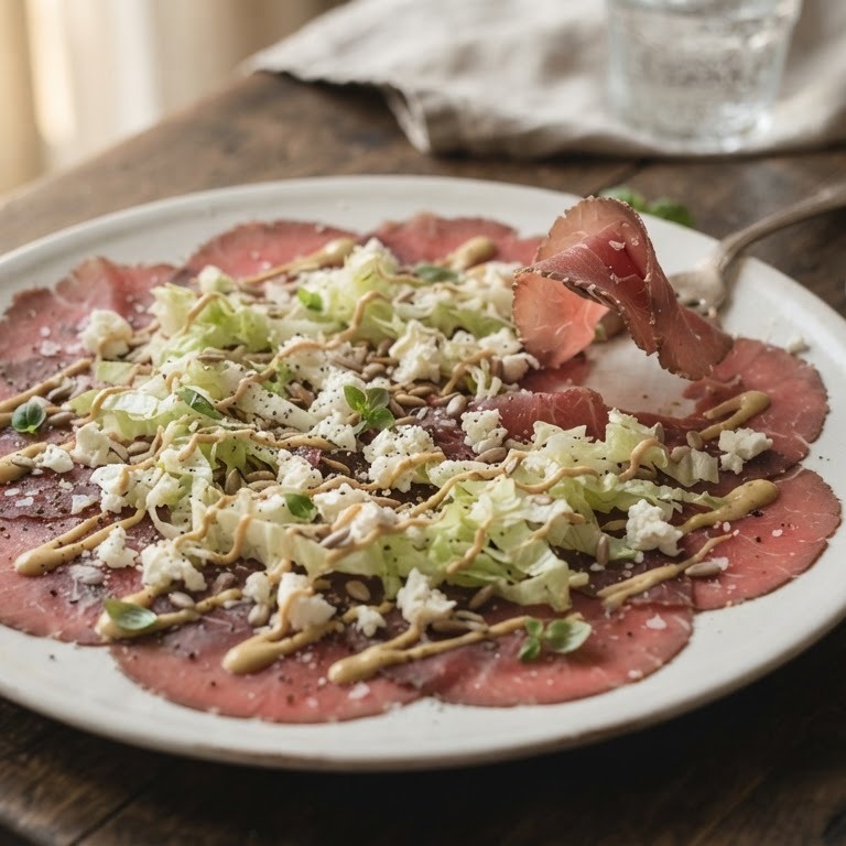 Eigen recept carpaccio recept