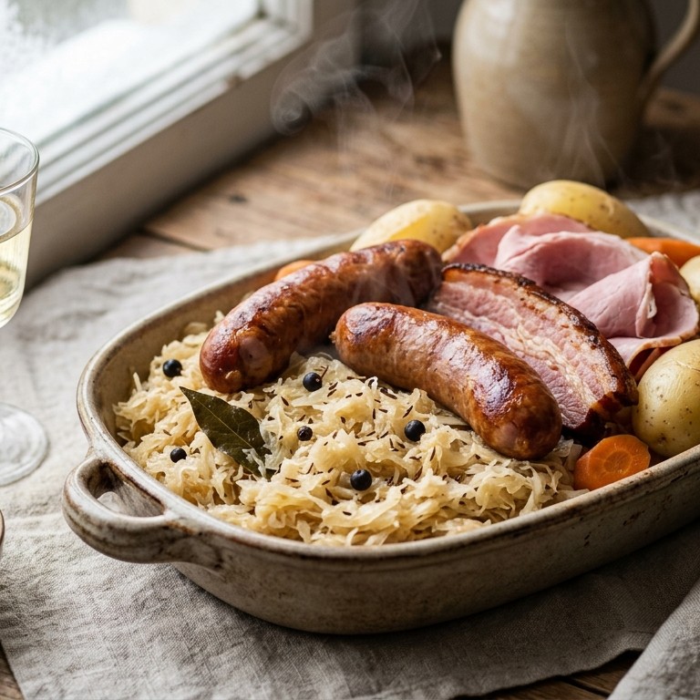 Elzasser zuurkoolschotel recept