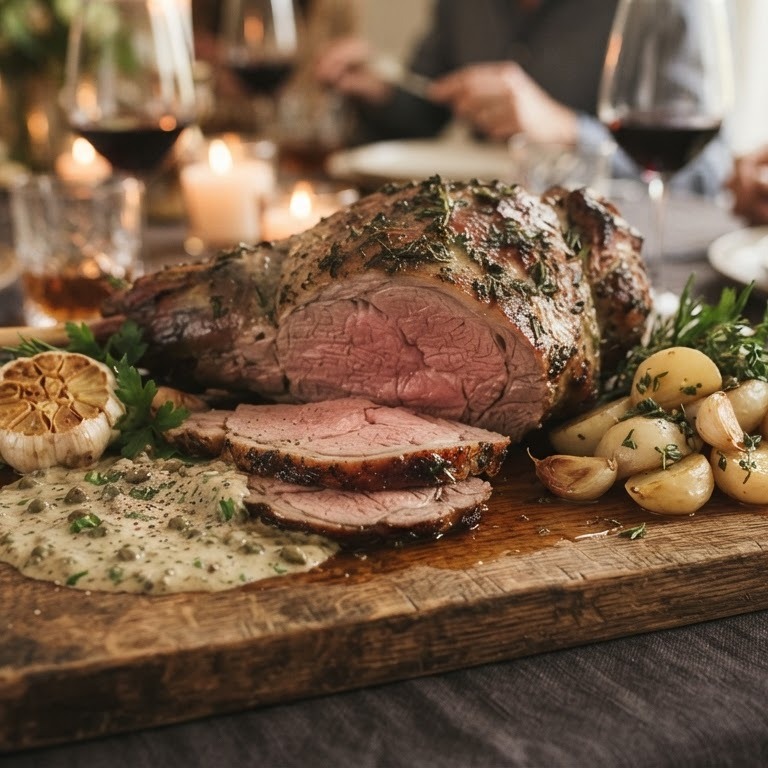 Engelse Lamsbout (Gigot d' Agneau à l'Anglaise) recept
