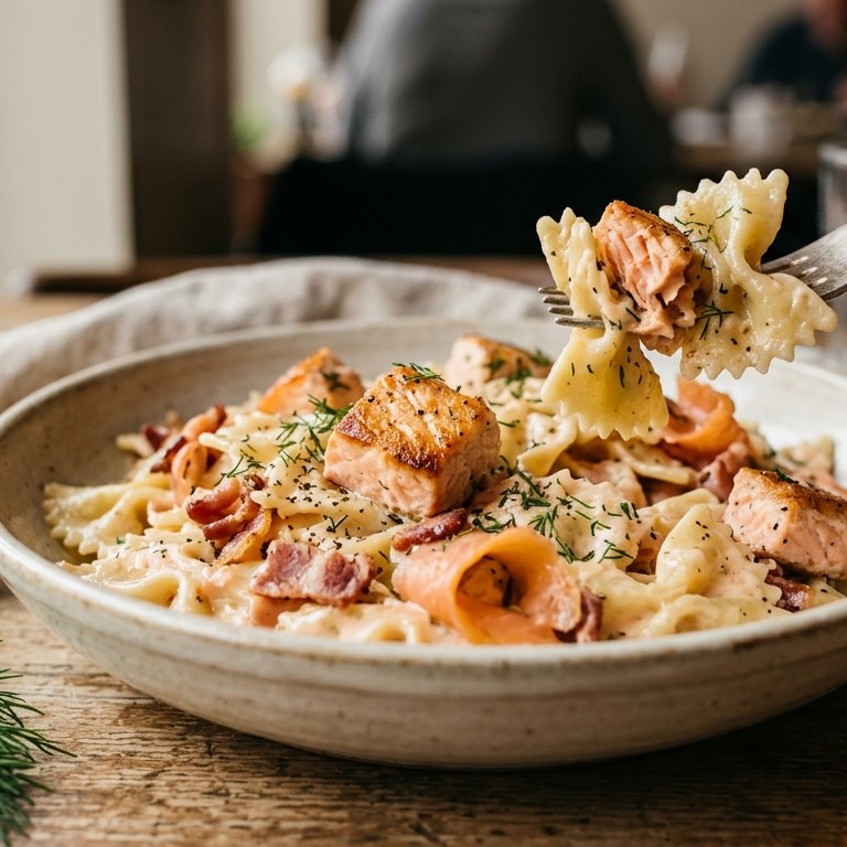 Farfalla al Salmone recept