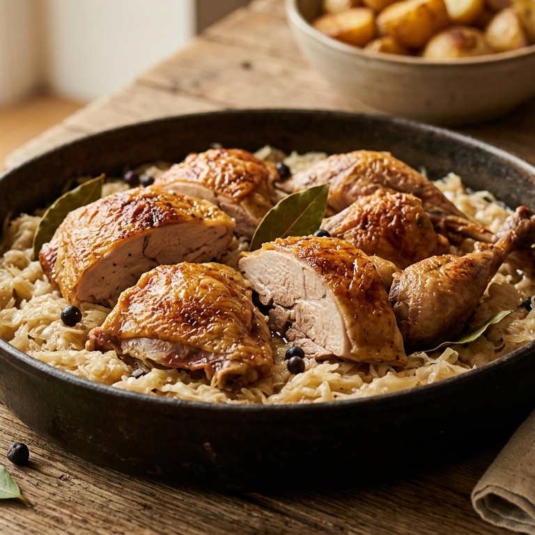 Fazant met wijnzuurkool recept