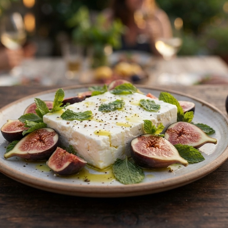 Feta met vijgen en munt recept