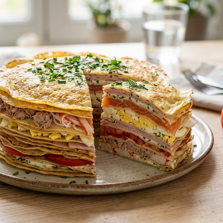 Feuillette aux crepes / Pannenkoekentaart recept