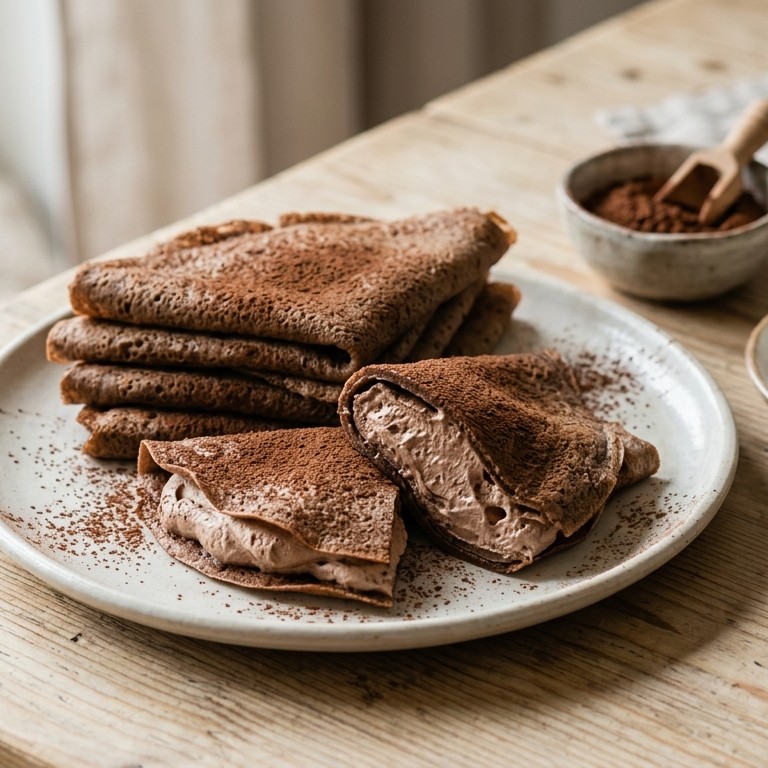 Flensjes met chocoladecreme recept