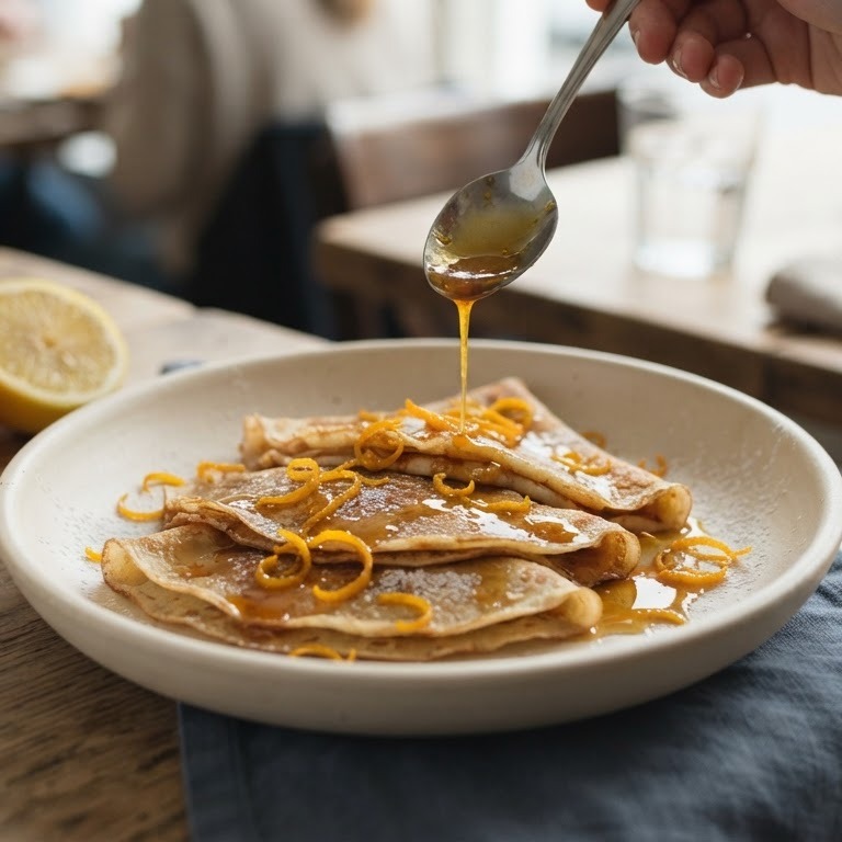 Flensjes met sinaasappelsaus recept