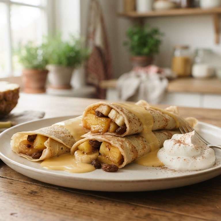 Flensjes met vruchten recept