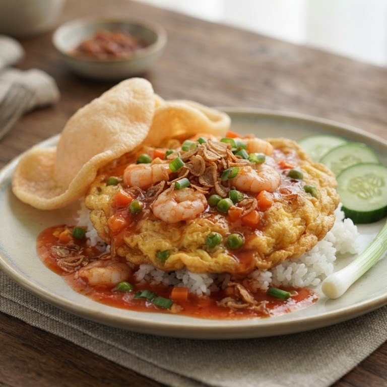 Foe yong hai met garnalen recept