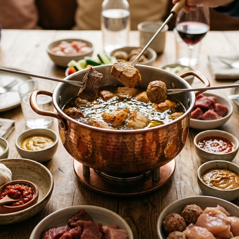 Fondue met olijfolie recept