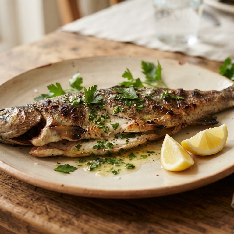 Forel gegrild recept