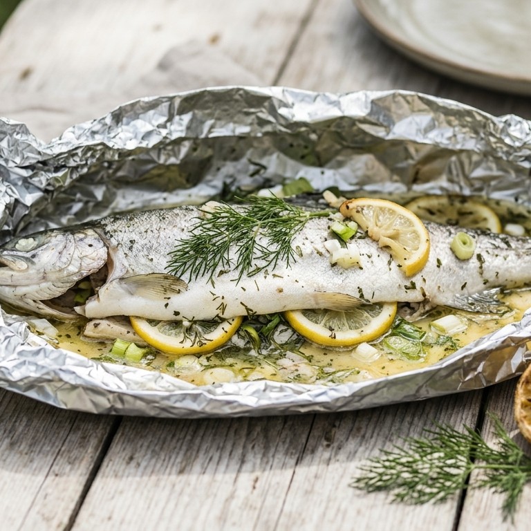 Forel in folie recept