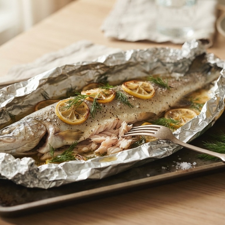 forel in folie II recept