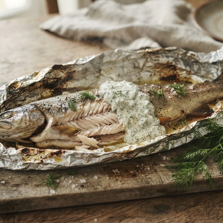 Forel in folie III recept