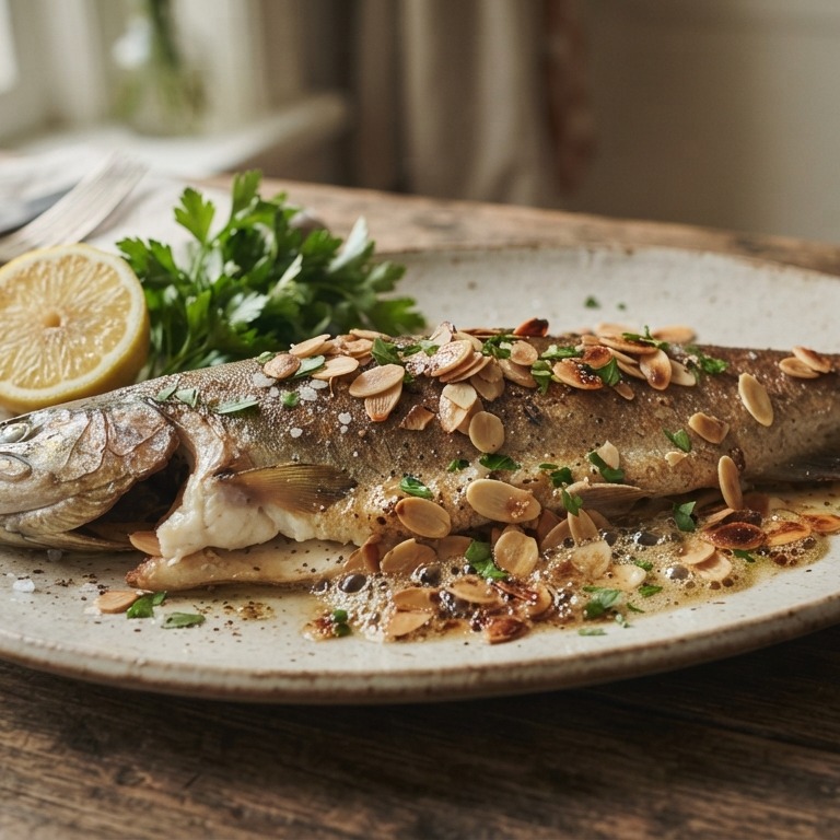 Forel met amandelen recept