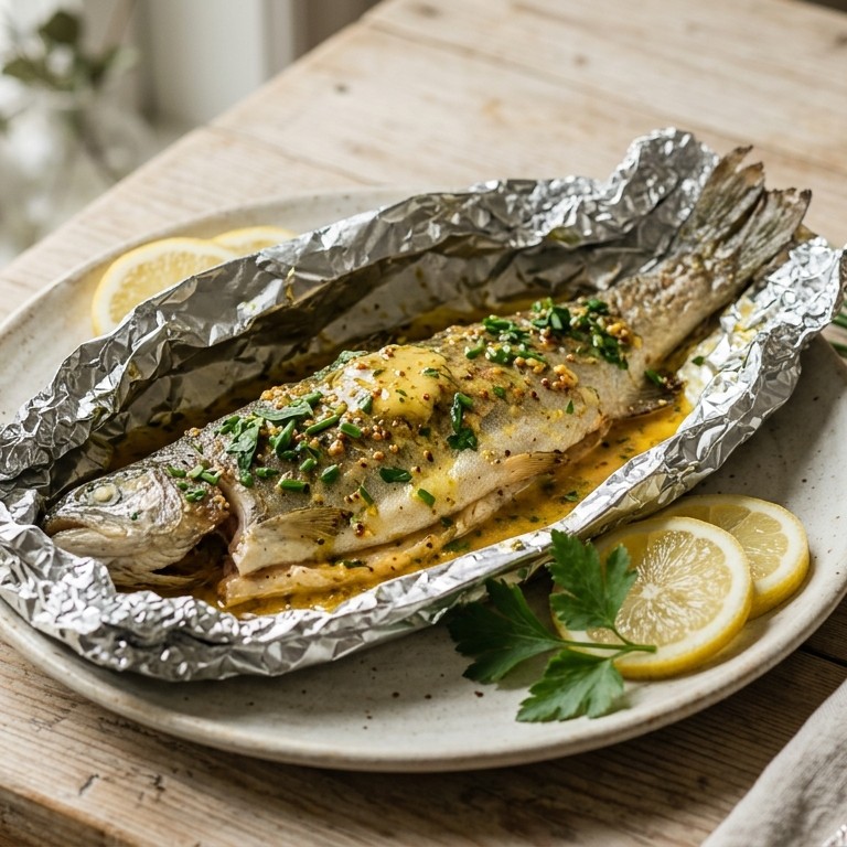 Forel met kerrieboter recept