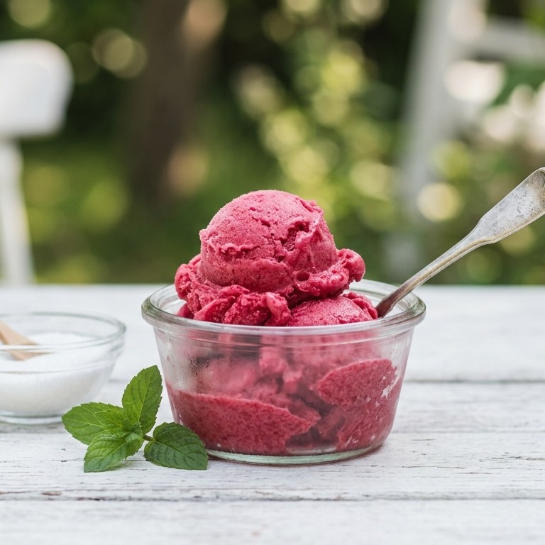 Frambozen sorbetijs recept