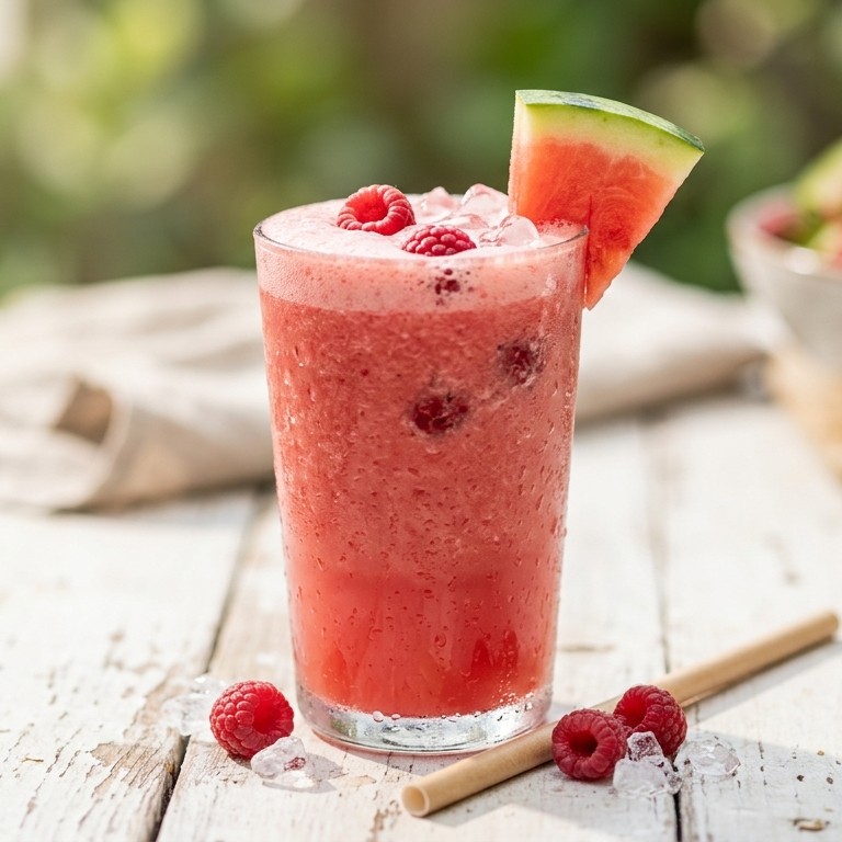 Frambozen-watermeloen-smoothie recept
