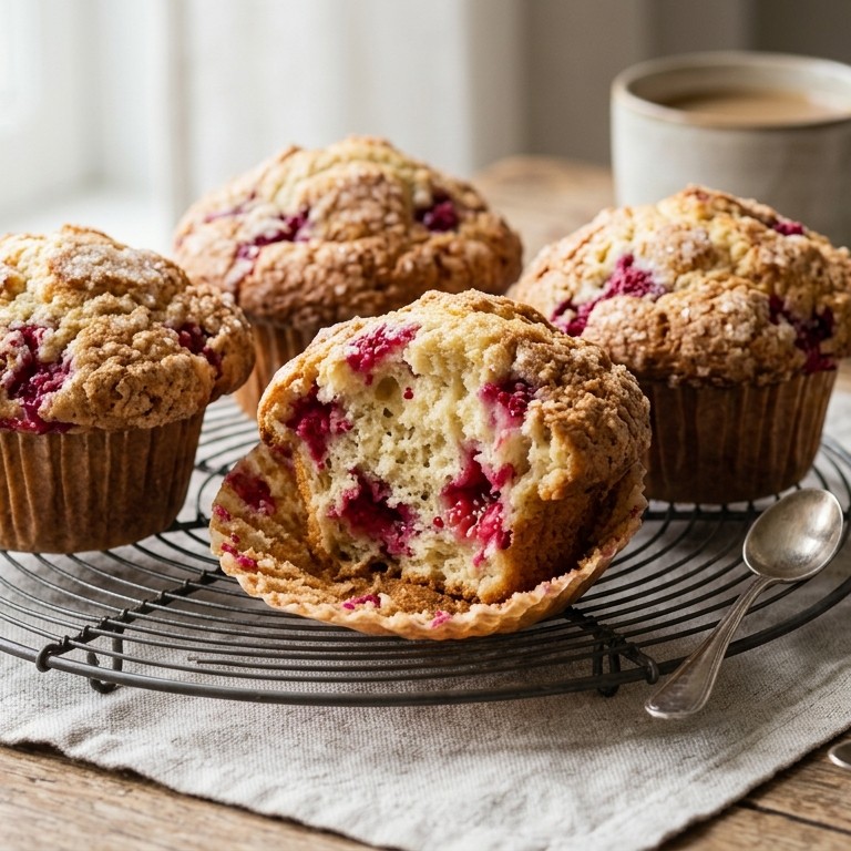 Frambozenmuffins recept
