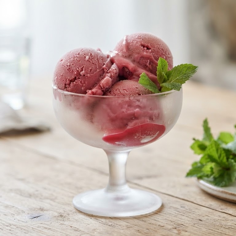 Frambozensorbet voor de slanke lijn recept