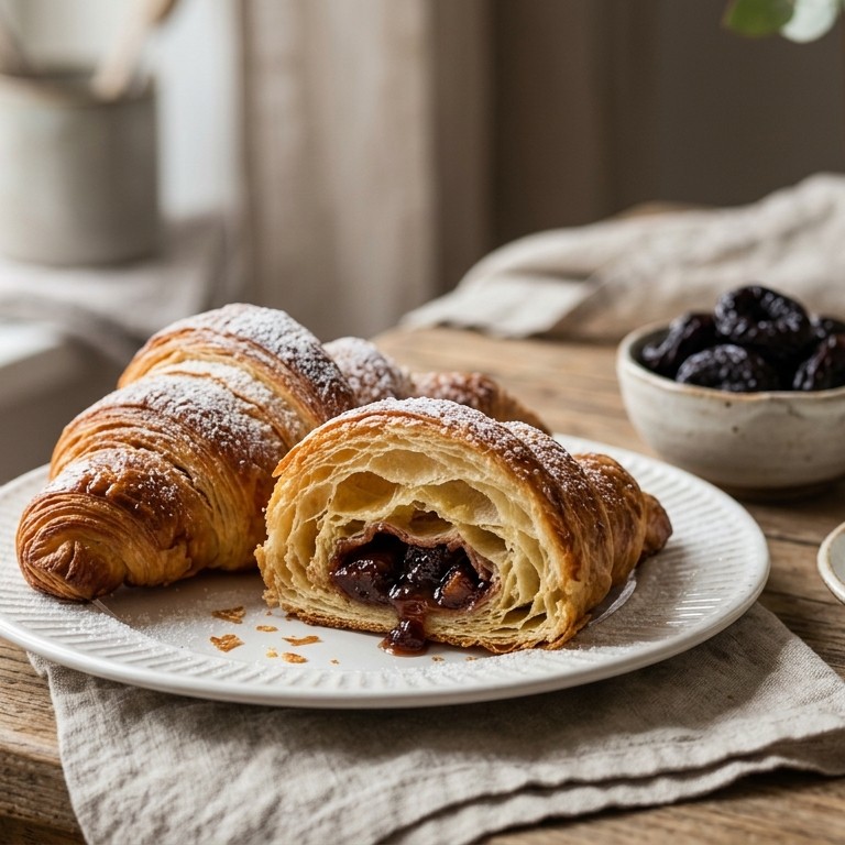 Franse croissants met pruimenvulling recept