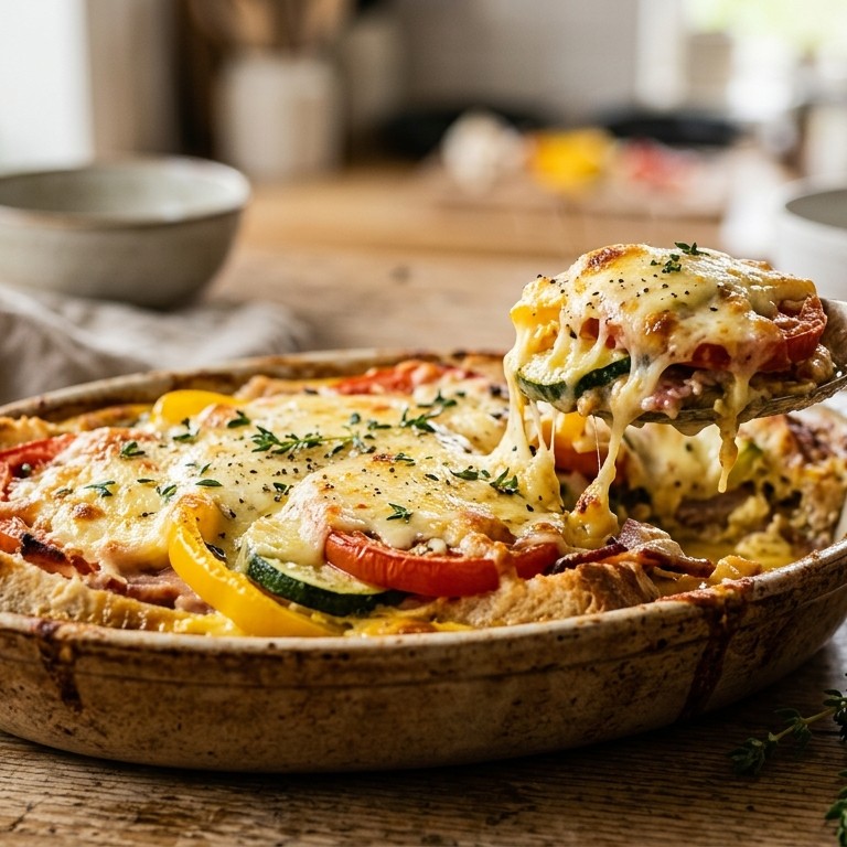 Franse groenten- en broodgratin recept