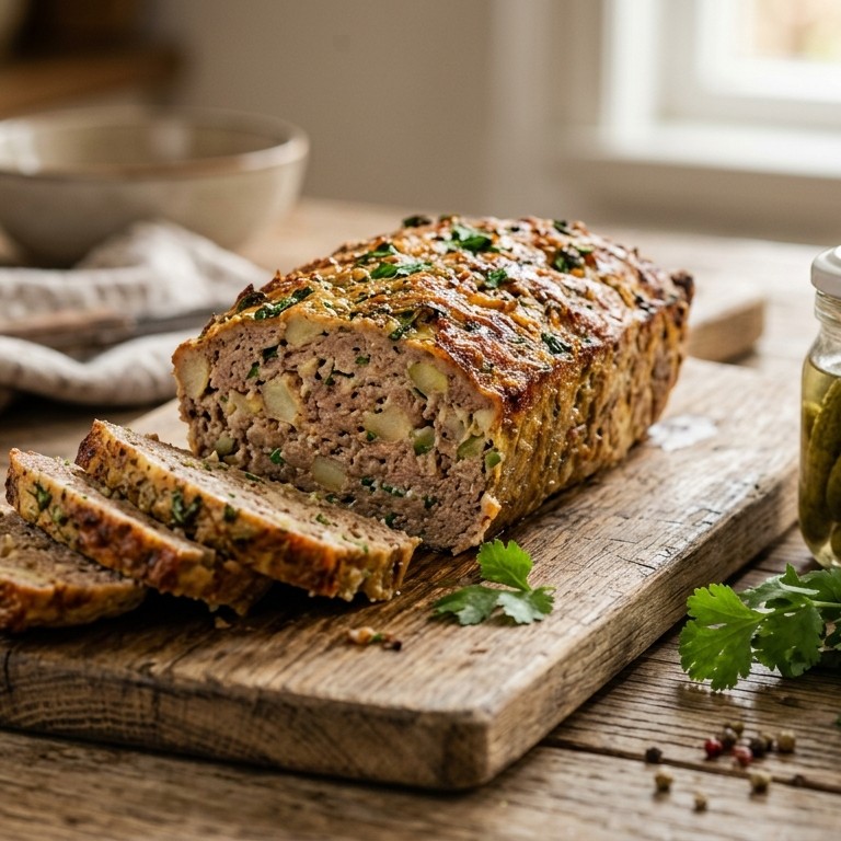 Frikadel bakar (aardappel gehaktbrood) recept