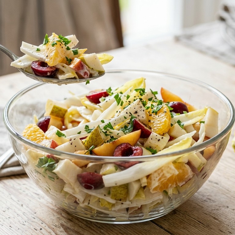 Fris-zoete witlofsalade recept