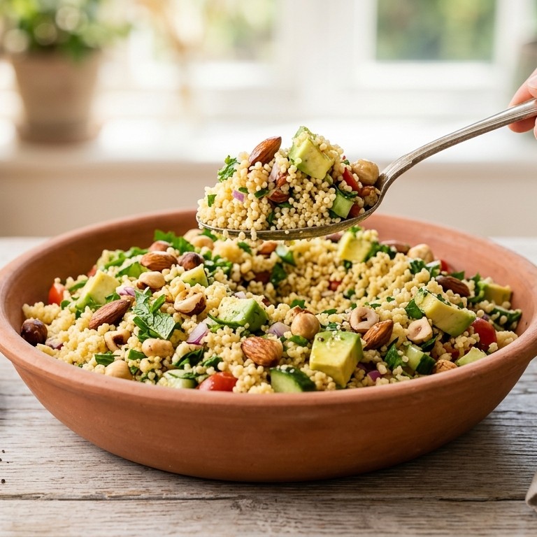 Frisse couscoussalade recept