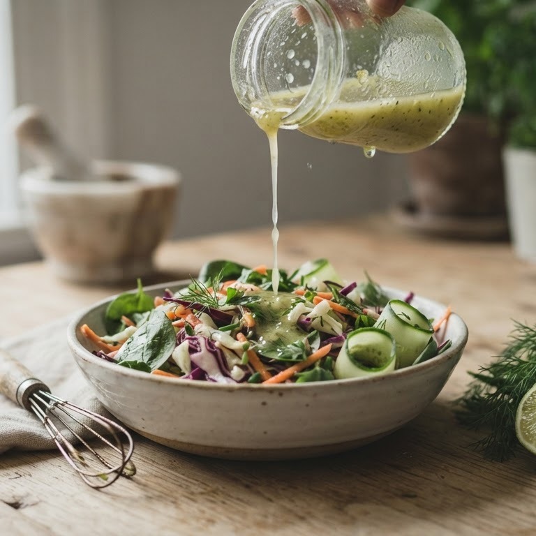 Frisse dressing voor rauwkost salade recept