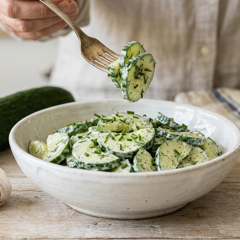 Frisse komkomersalade recept