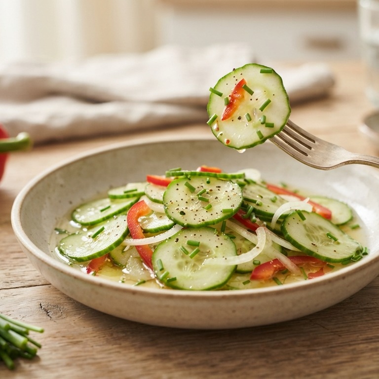 Frisse komkommer-salade recept