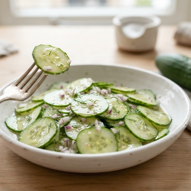 Frisse komkommersalade recept