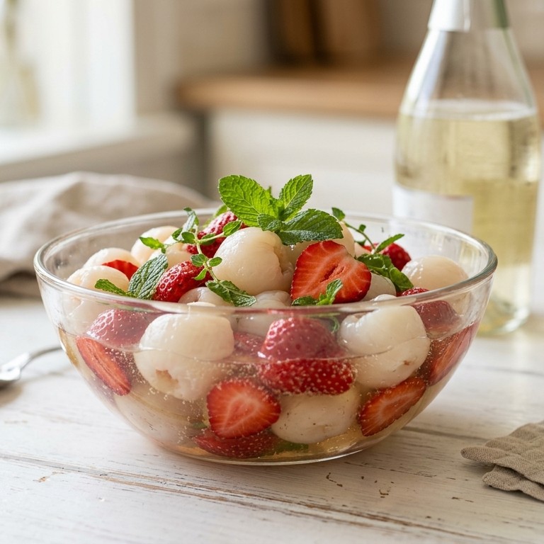 Frisse lycheesalade recept