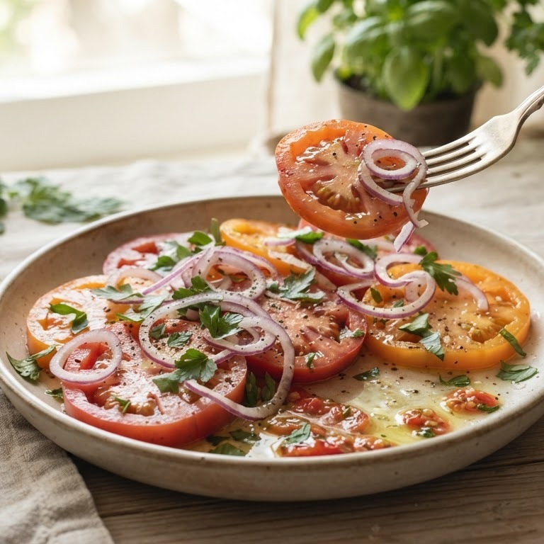 Frisse tomatensalade recept