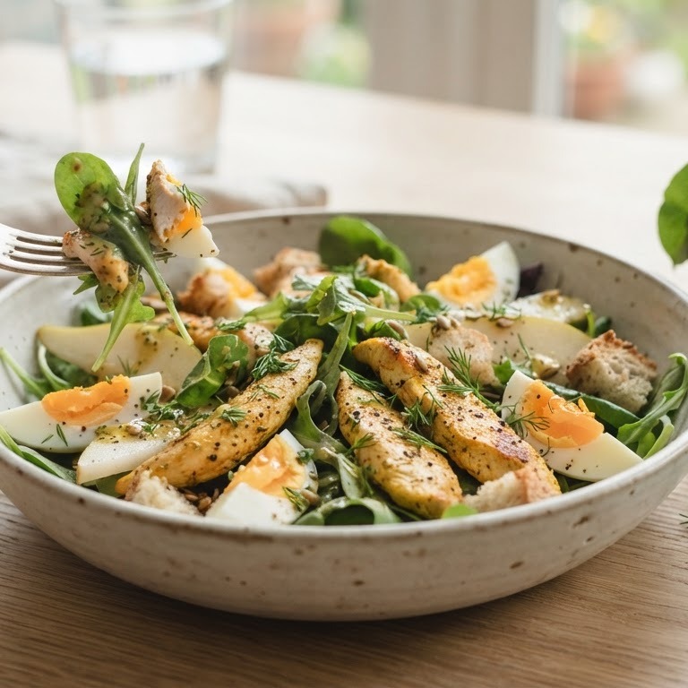 Frisse voorjaarssalade met verse kruiden recept