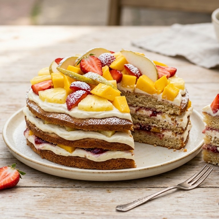 Fruitcake zonder oven recept