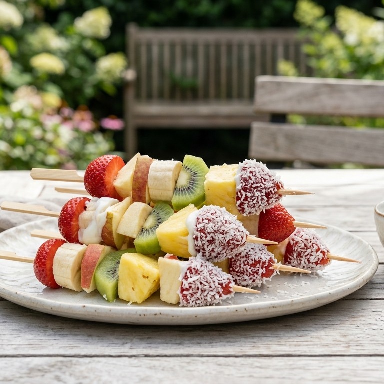 Fruitkebabs recept