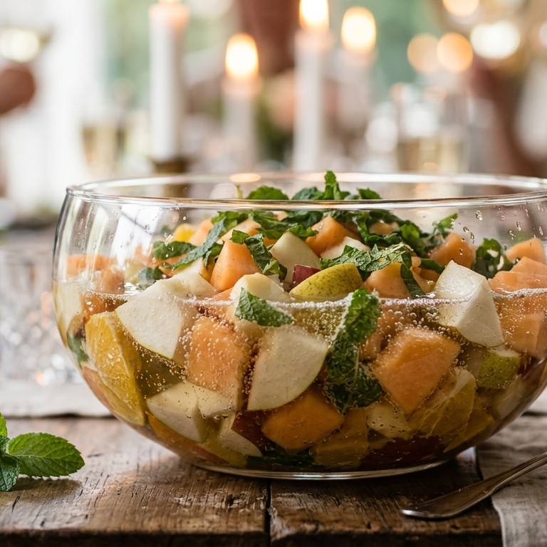 Fruitsalade met spumante recept