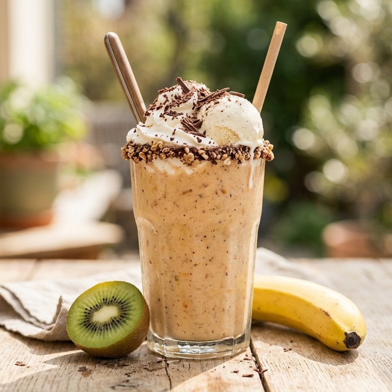 Fruitshake met ijs en chocolade ala Sharona recept
