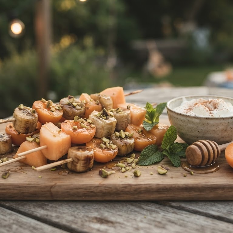 Fruitspiesjes voor de barbeque recept