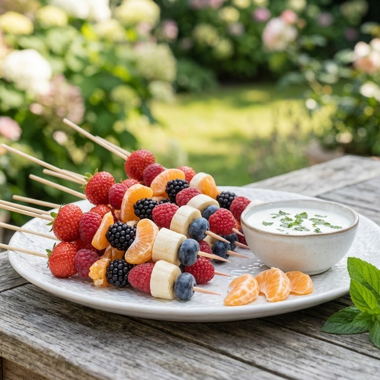 Fruitspiesjes recept